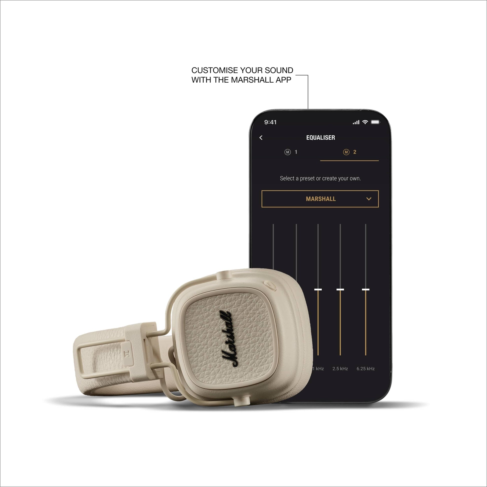 Audífonos Inalámbricos Bluetooth Marshall Major V Blanco