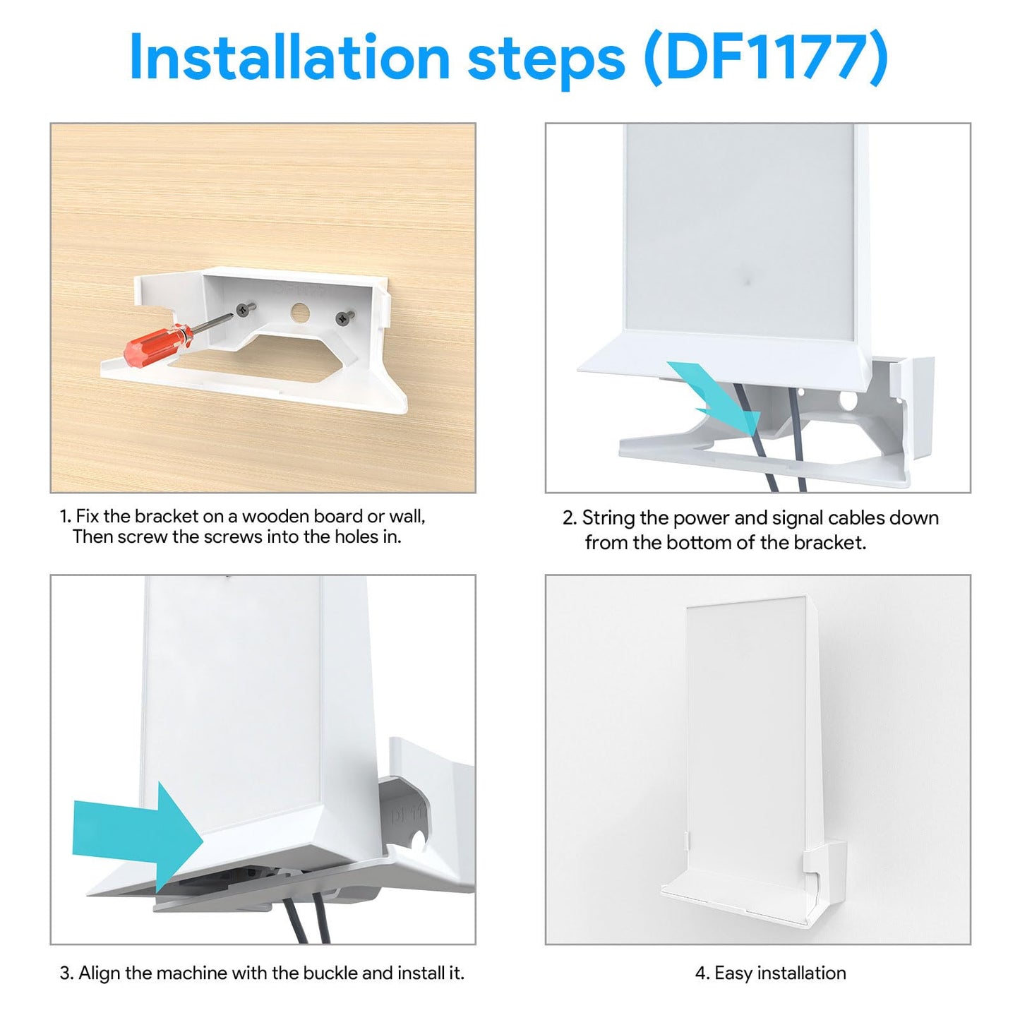 Soporte de Pared para Enrutador Starlink, Kits de Soporte de Montaje en Pared, Colgador para Enrutadores WiFi de Malla V2 con Tornillo, Fácil Instalación