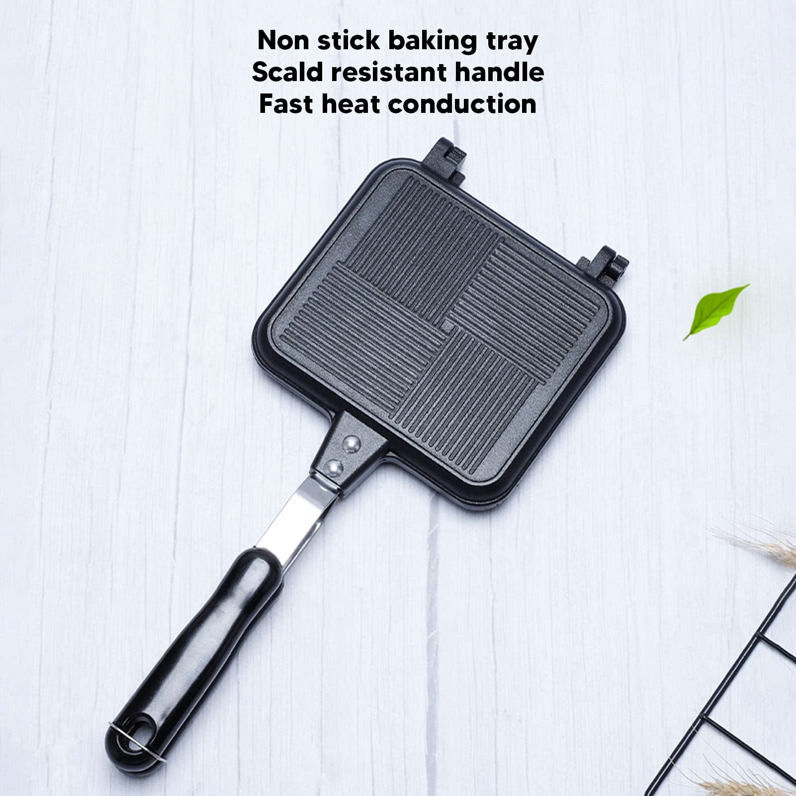 Hztyyier Sandwichera Caliente, Tostadora Panini Press Desayuno Sandwichera, Sandwichera Antiadherente de Doble Cara para Cocina ywrf682kag