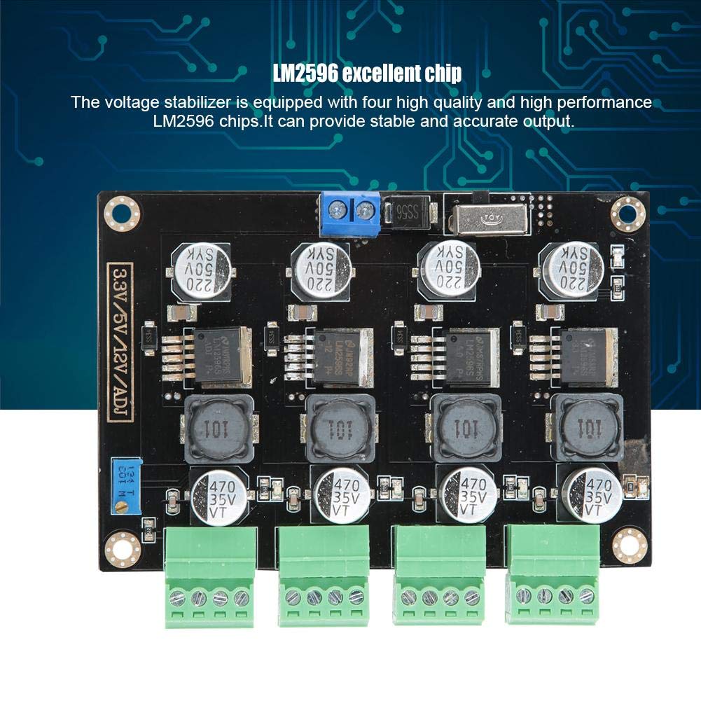 Módulo Fuente de Alimentación Multicanal Ajustable 3.3V/5V/12V Duradero