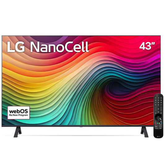 LG Pantalla NanoCell 43 Pulgadas 4K Smart TV 2024 ThinQ AI 43NANO80TSA