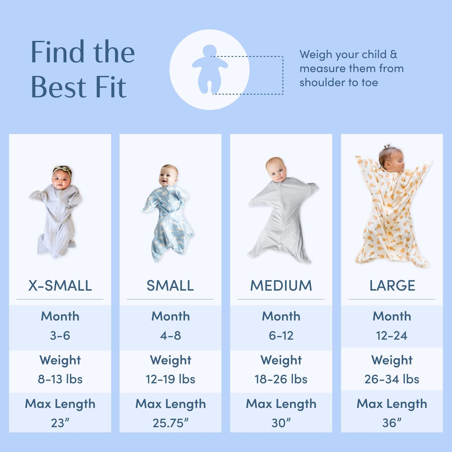 SleepingBaby Zipadee-Zip Transition Swaddle - Manta para bebé con cremallera para envolver con comodidad - Manta portátil espaciosa para cambios de pañal fáciles - Lavanda clásica, X-Pequeño (3-6