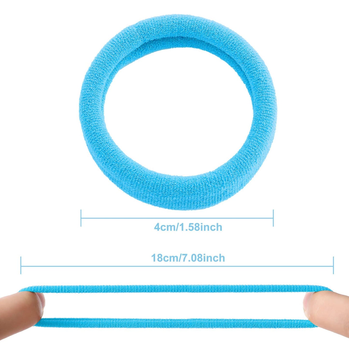 Set de 100 Scrunchies de Algodón para Cabello - Accesorios Elásticos y Coloridos para Coletas y Peinados de Mujer y Niña