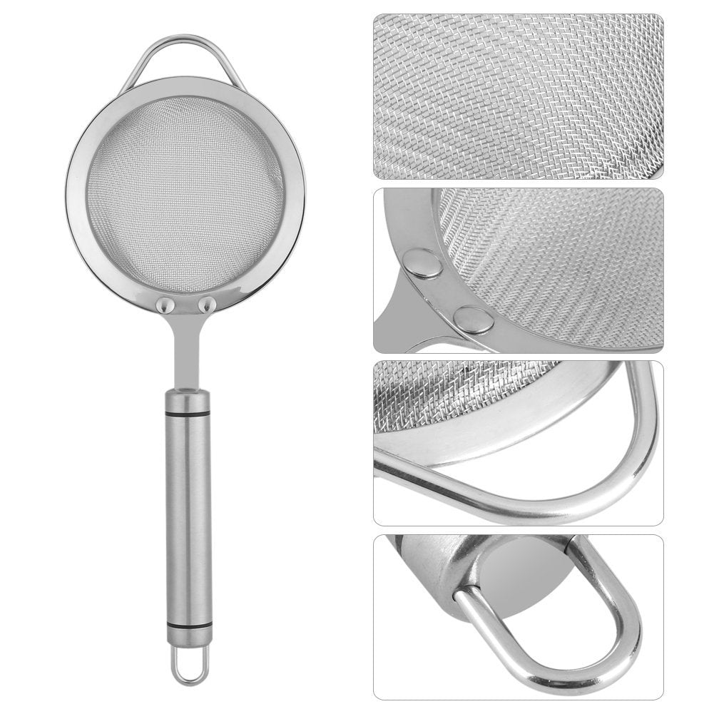 Colador De Alimentos, Filtro De Aceite De Comida Frita De Acero Inoxidable 30# Colador De Tamiz Fino Colador De Cocina