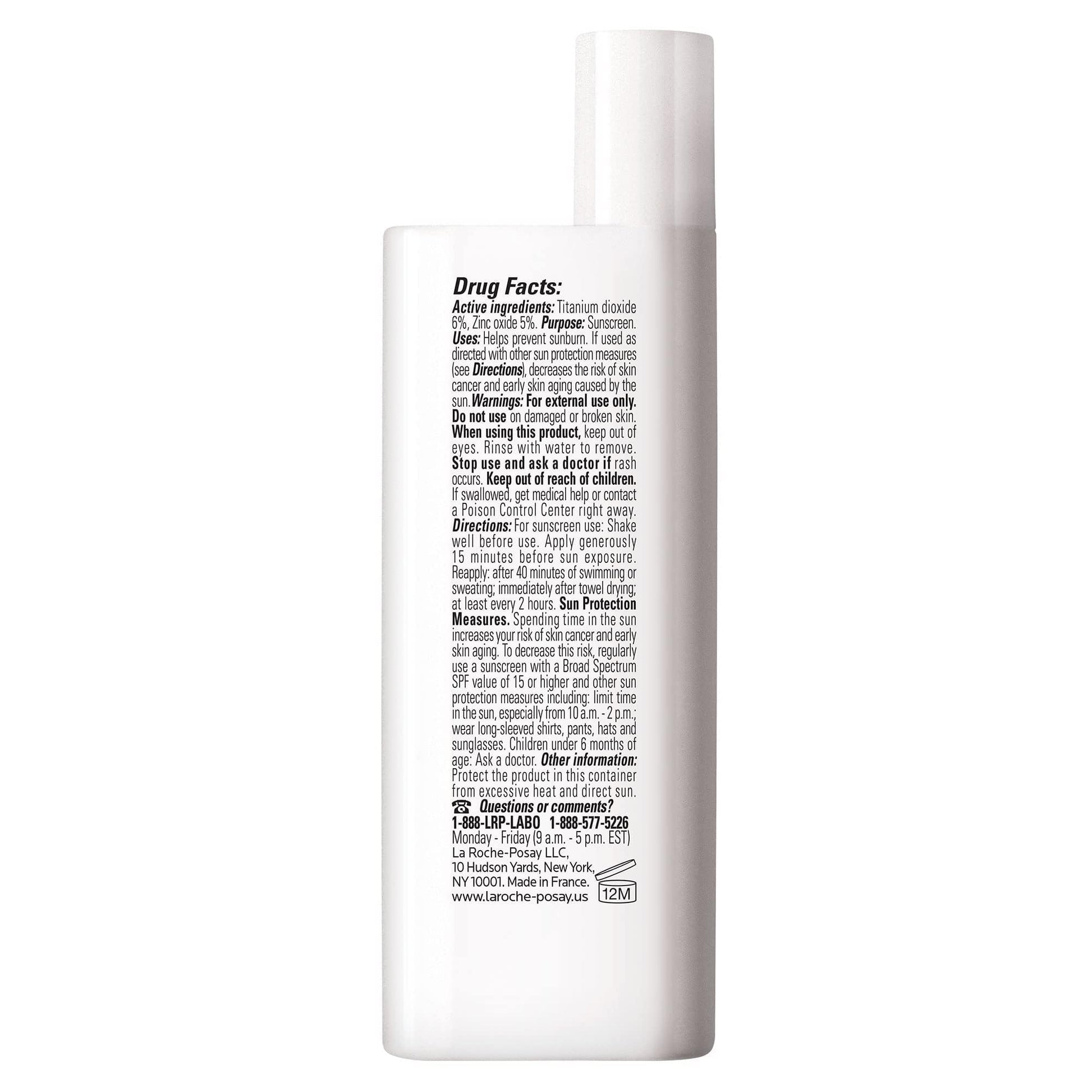 La Roche-Posay Anthelios 50 Mineral Protector solar ultra ligero con SPF 50, 50 ml (1.7 oz)