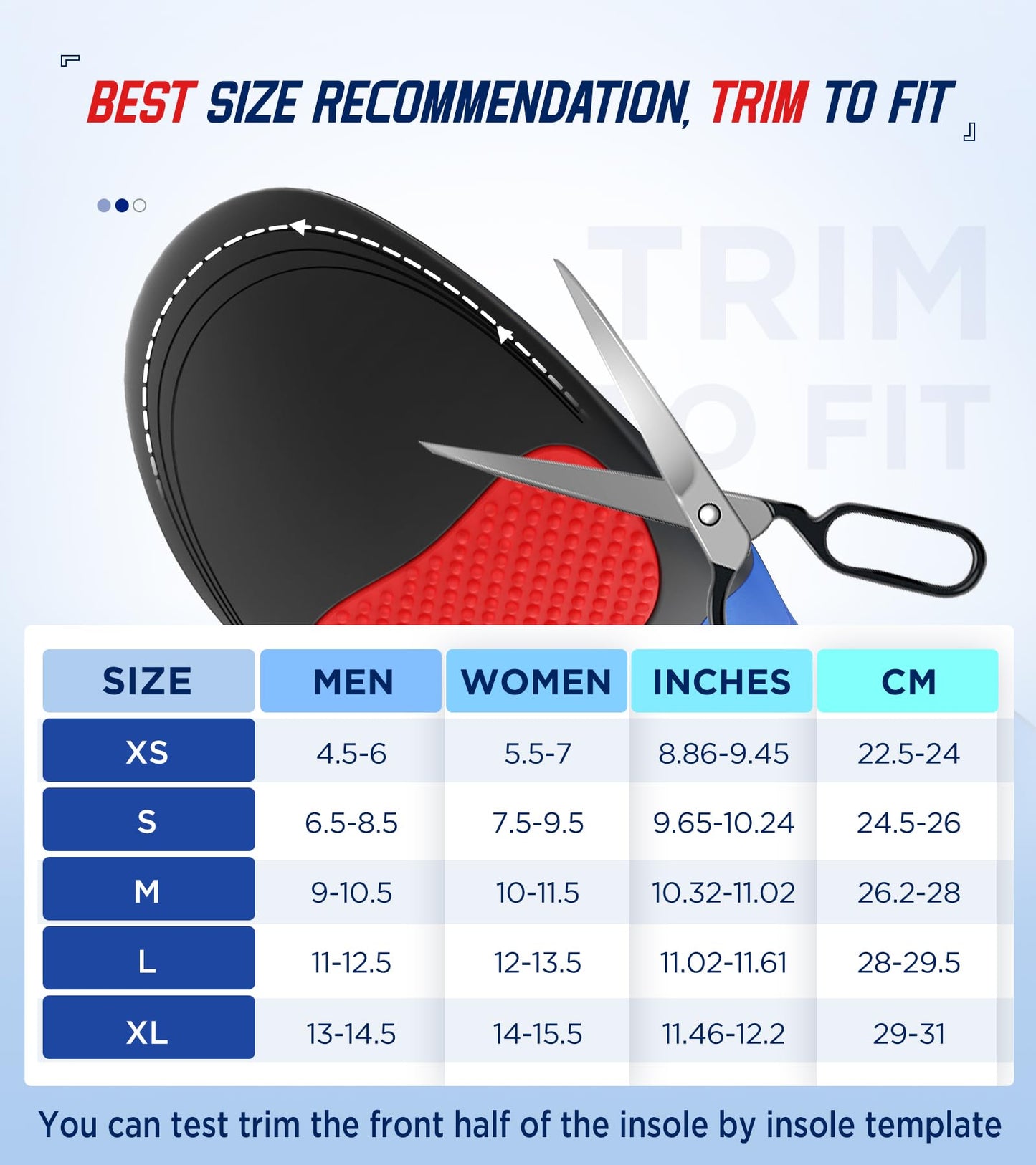 Plantillas NEUPU negras de fascitis plantar con soporte de arco alto para aliviar el dolor para Hombre y Mujer