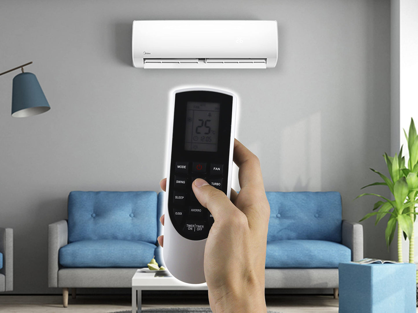 Control Remoto Mirage Modelo X3 Aire Acondicionado Minisplit YAN1F1 Magnum 16