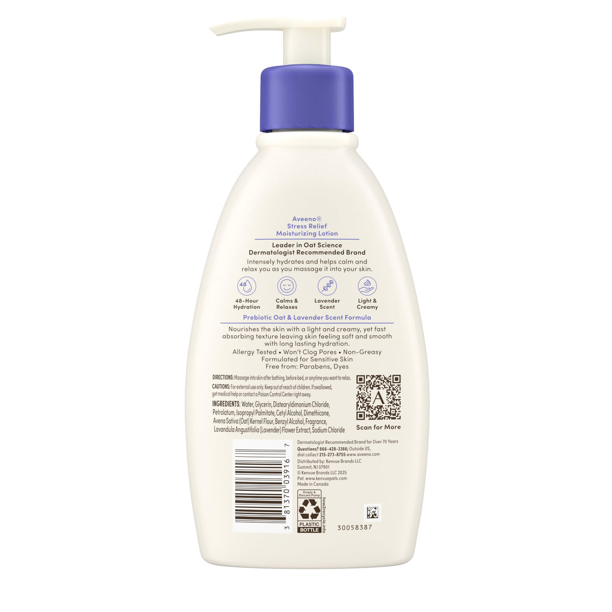 Crema Corporal Aveeno Stress Relief 354 Ml