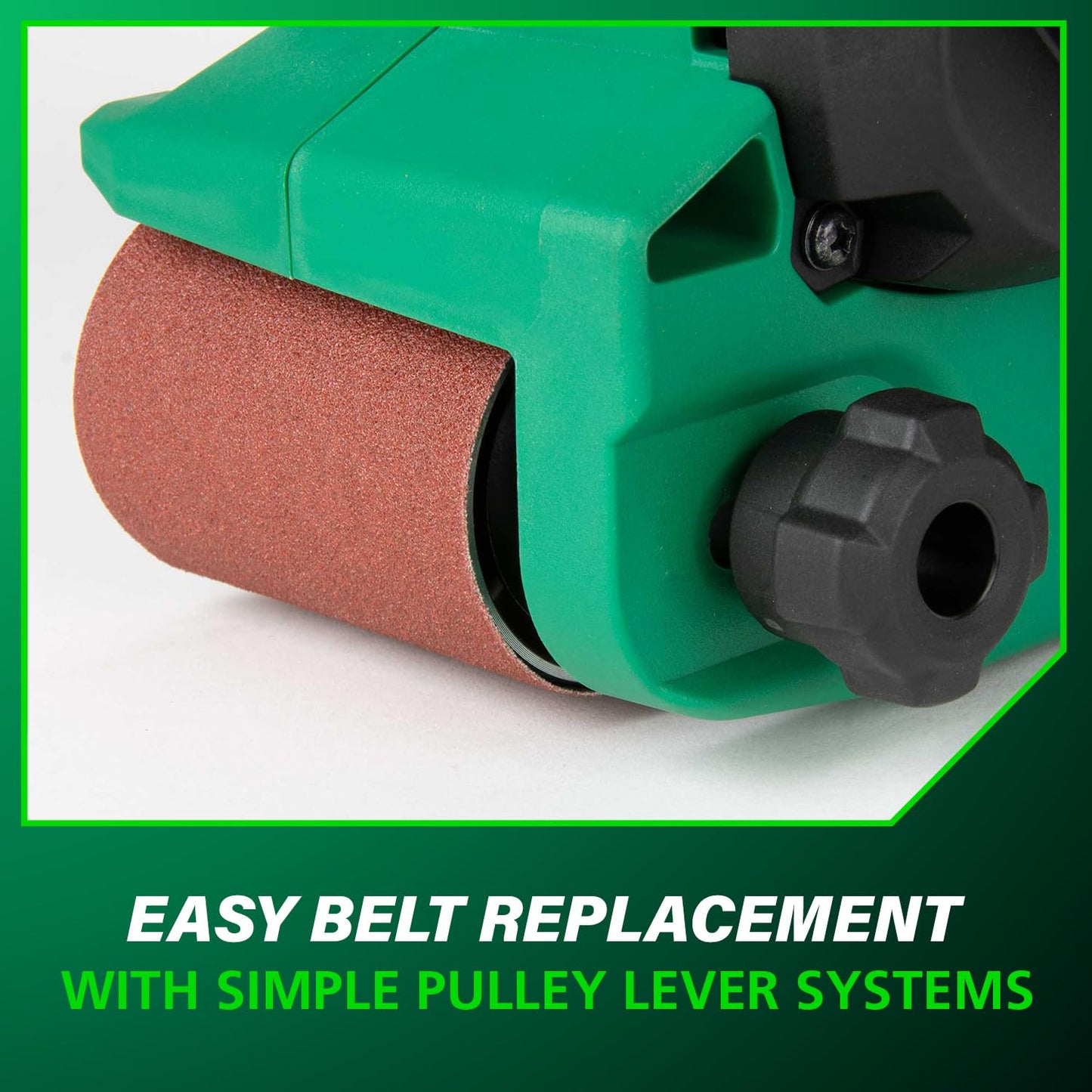 Metabo HPT - Lijadora de correa inalámbrica MultiVolt de 36 V sin escobillas de 3 x 21 pulgadas, kit de lijadora eléctrica, velocidad variable, modo automático, compatible con batería Metabo HPT de 18
