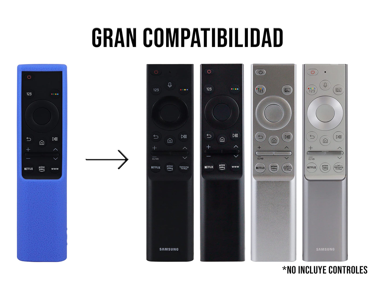 Funda para Control Samsung 4K Smart TV UHD BN59 (Azul)