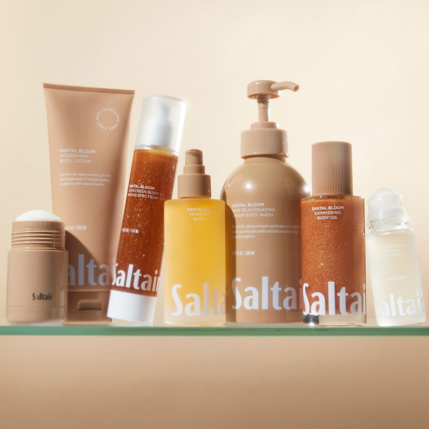 Saltair- - Aceite corporal Santal Bloom - Hidratante corporal nutritivo