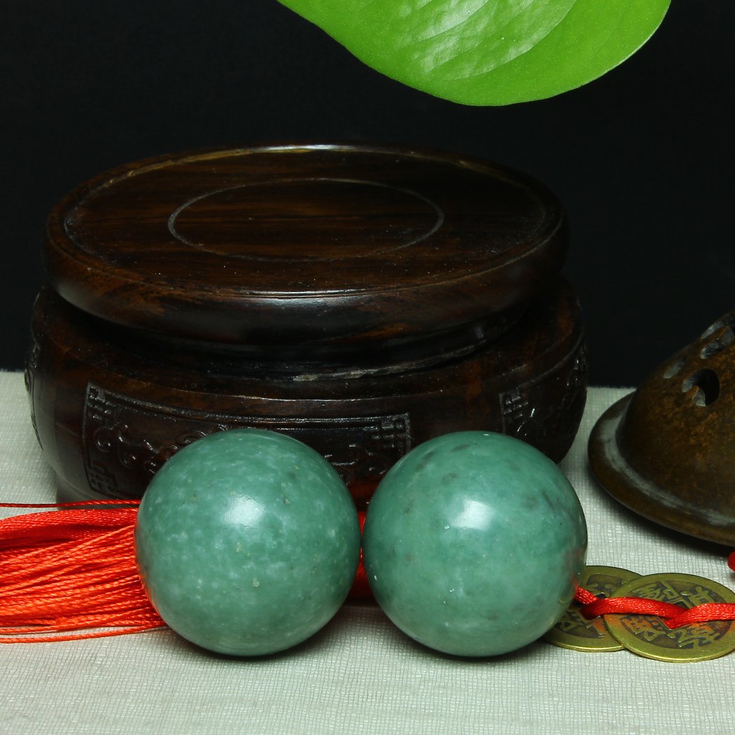 Bolas de Ejercicio de Salud BS023 Mármol Verde para Masaje y Alivio de Estrés