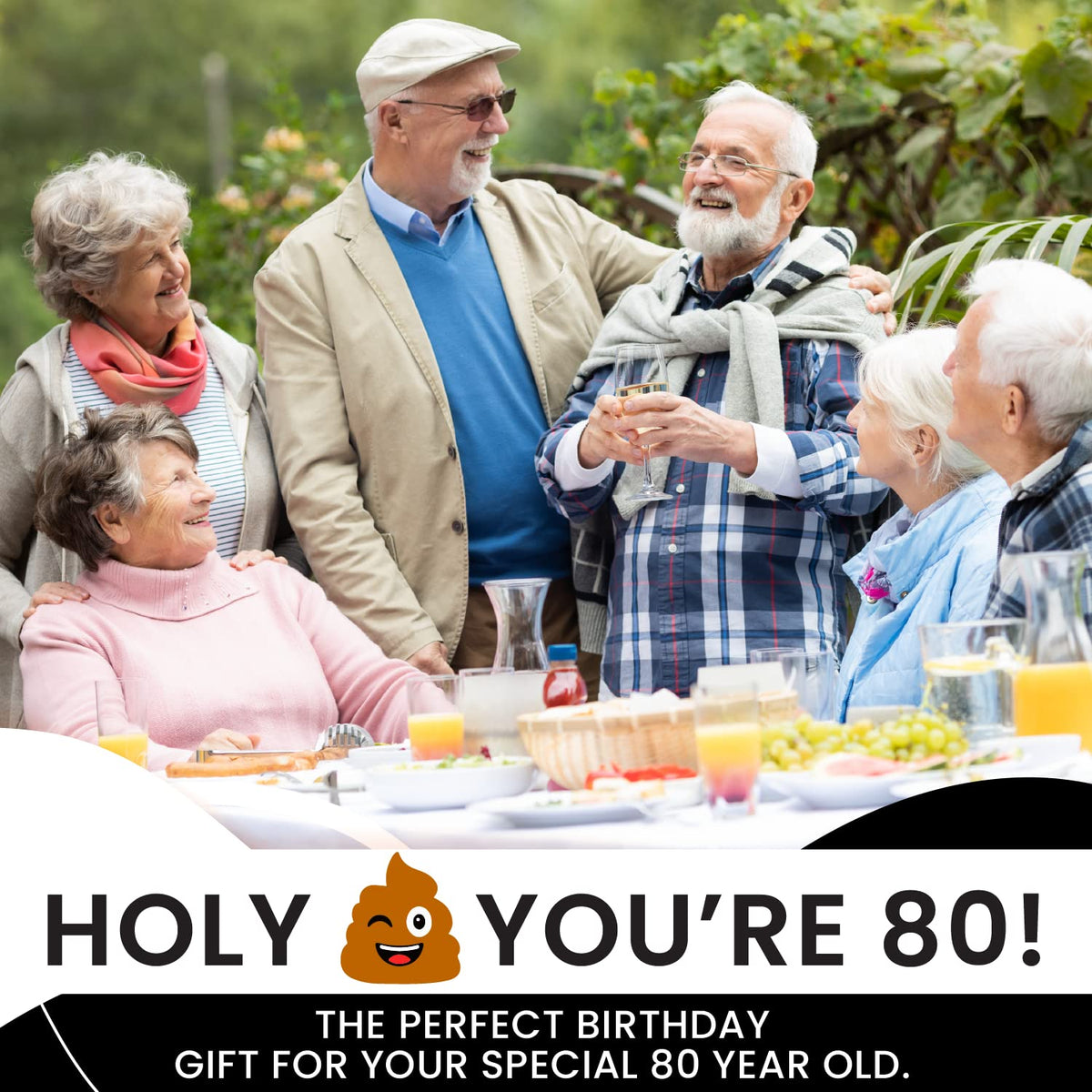 Papel Higiénico Novelty Hilarious Gag para 80 Cumpleaños