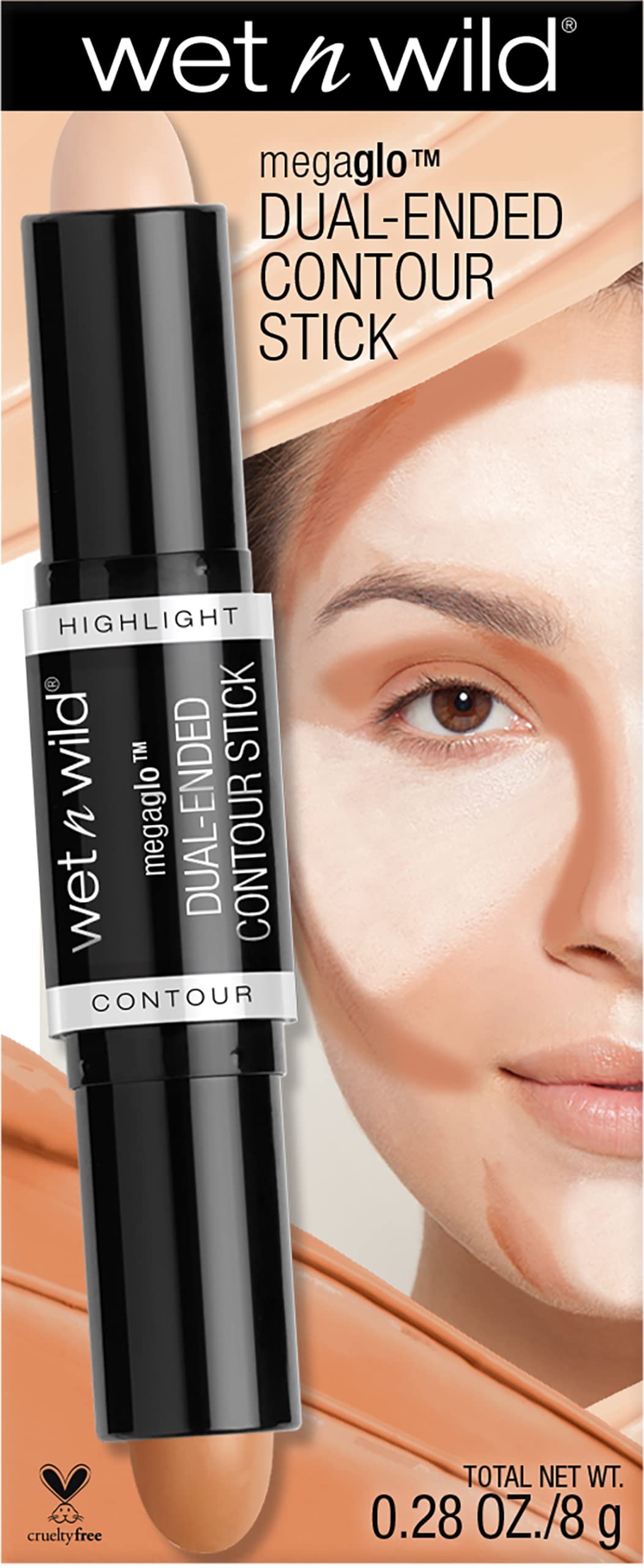 Wet n Wild Contour Stick Megaglo Dual-Ended, Medium/Tan, 8 g