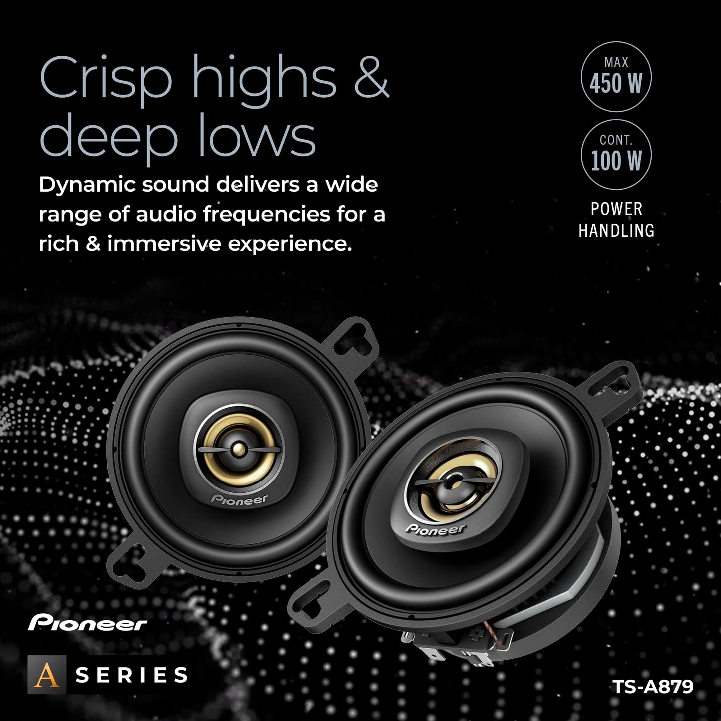 Altavoz Coaxial Serie A Pioneer Negro 2 Vías 450W