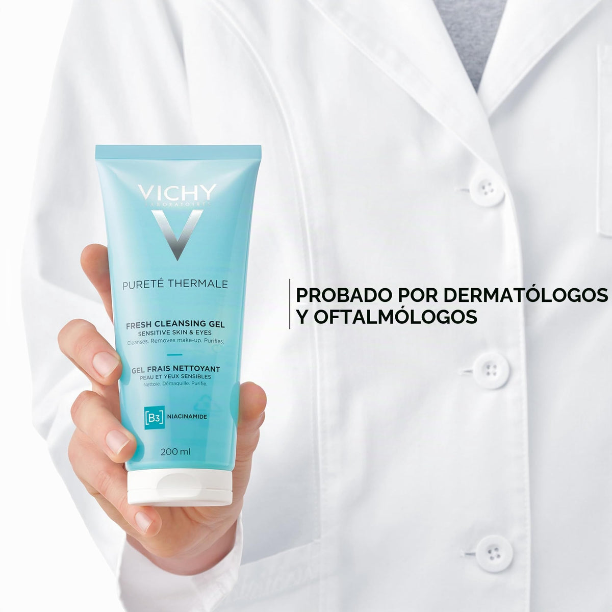 VICHY Pureté Thermale Gel Limpiador Fresco Para Pieles Sensibles
