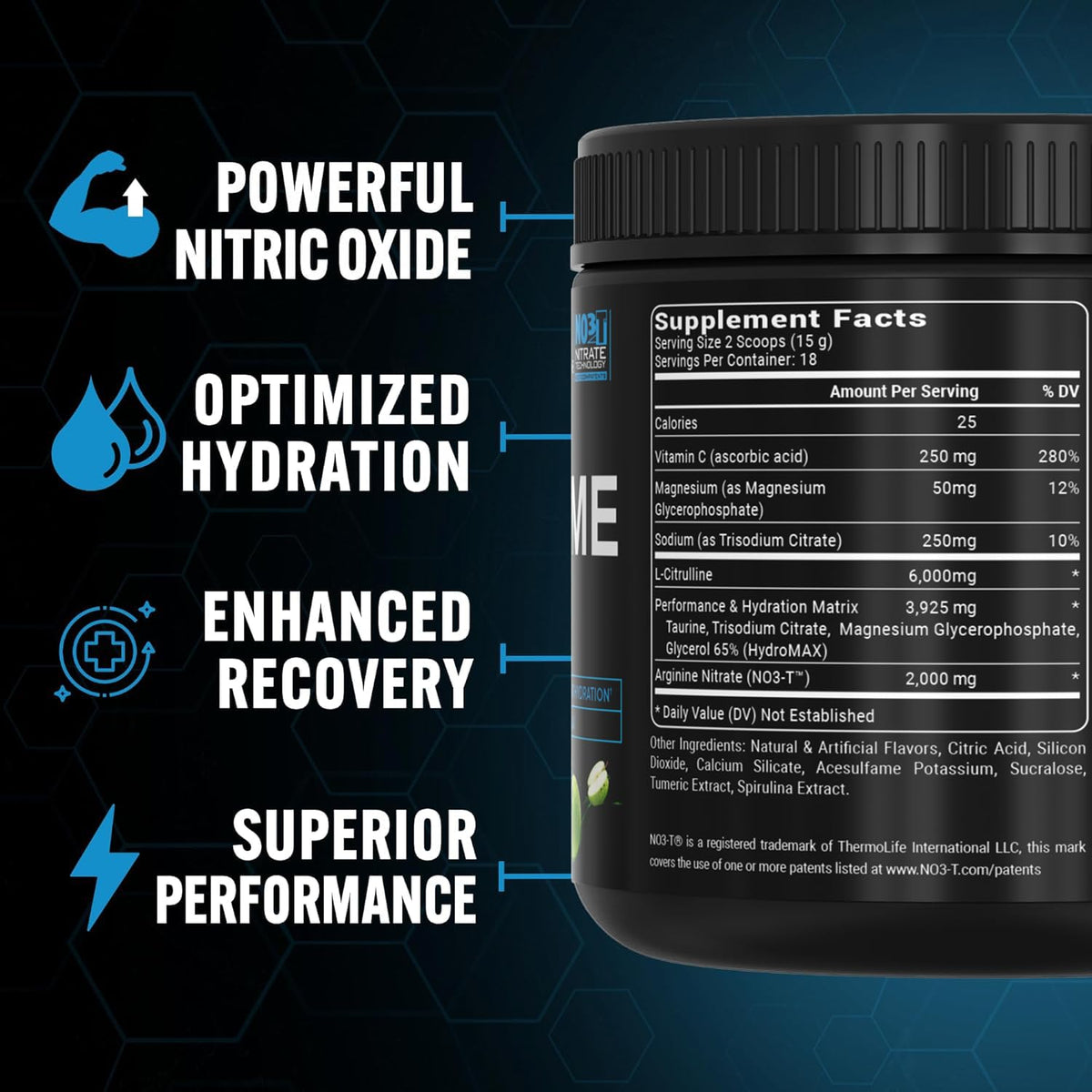PEScience - Pre-entrenamiento sin estimulación de alto volumen, manzana verde agria, 36 cucharadas