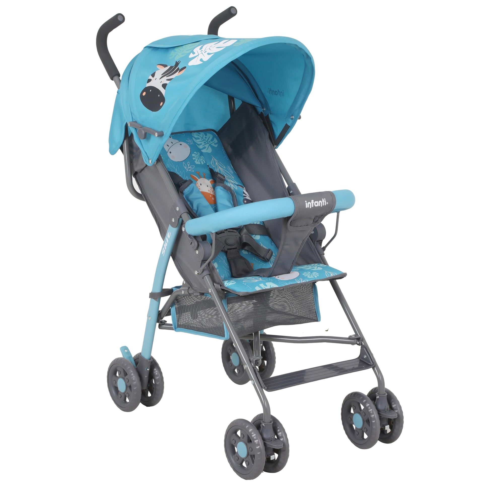 INFANTI | Carriola para Bebe de Baston SKIT | Carriola de Viaje - Carrito para Bebe | Cosas para Bebes 6 Meses hasta 15 kg - Compacta y Plegable | Carriola de Baston Ligera con Arnés de Seguridad