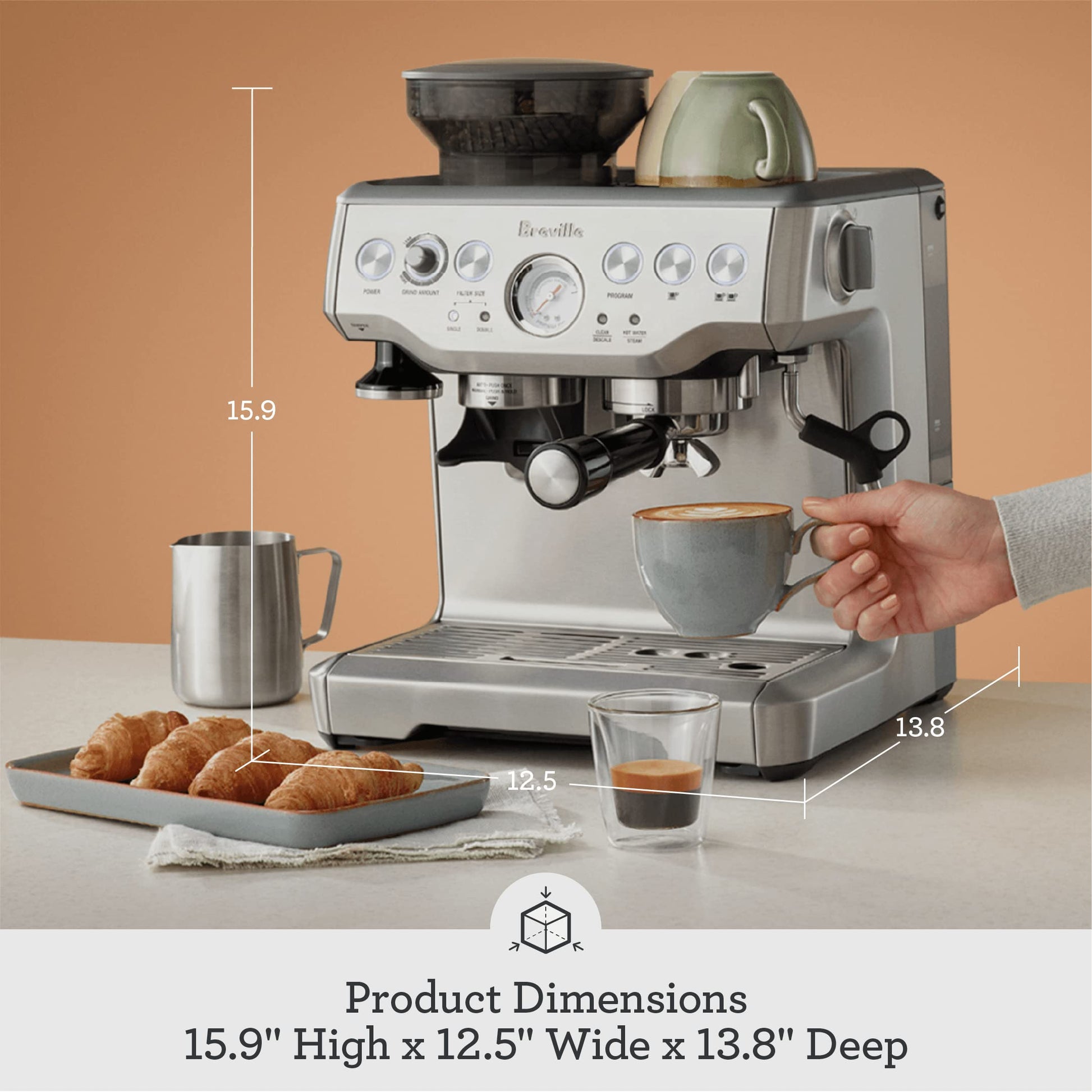 Breville BES870XL Máquina espresso - Cafetera (Máquina espresso)