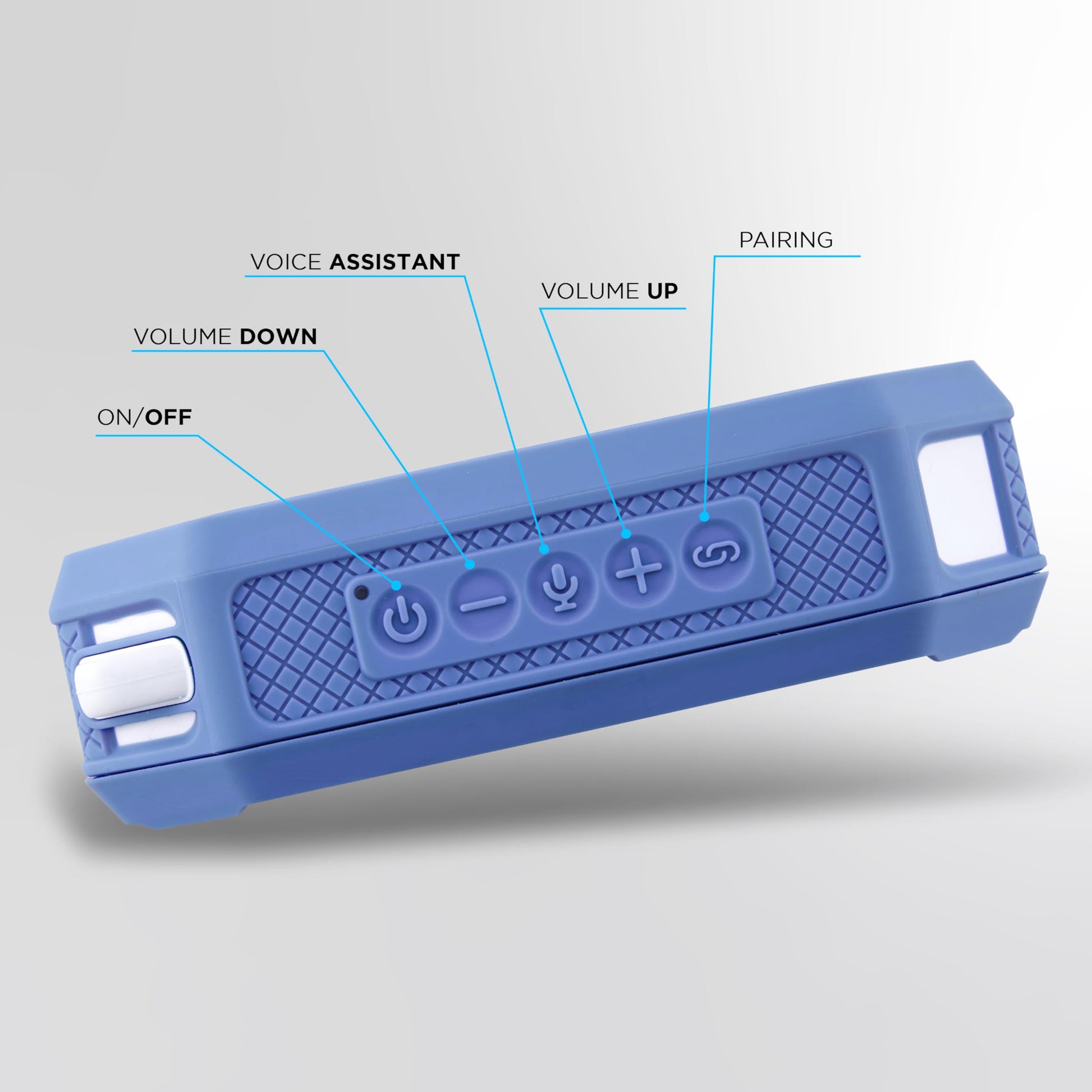 Altec Lansing - Altavoz Bluetooth portátil HYDRAMINI 2.0, IP67 impermeable, altavoz portátil, tiempo de reproducción de 12 horas, emparejamiento inalámbrico, carga rápida USB-C, Bluetooth magnético