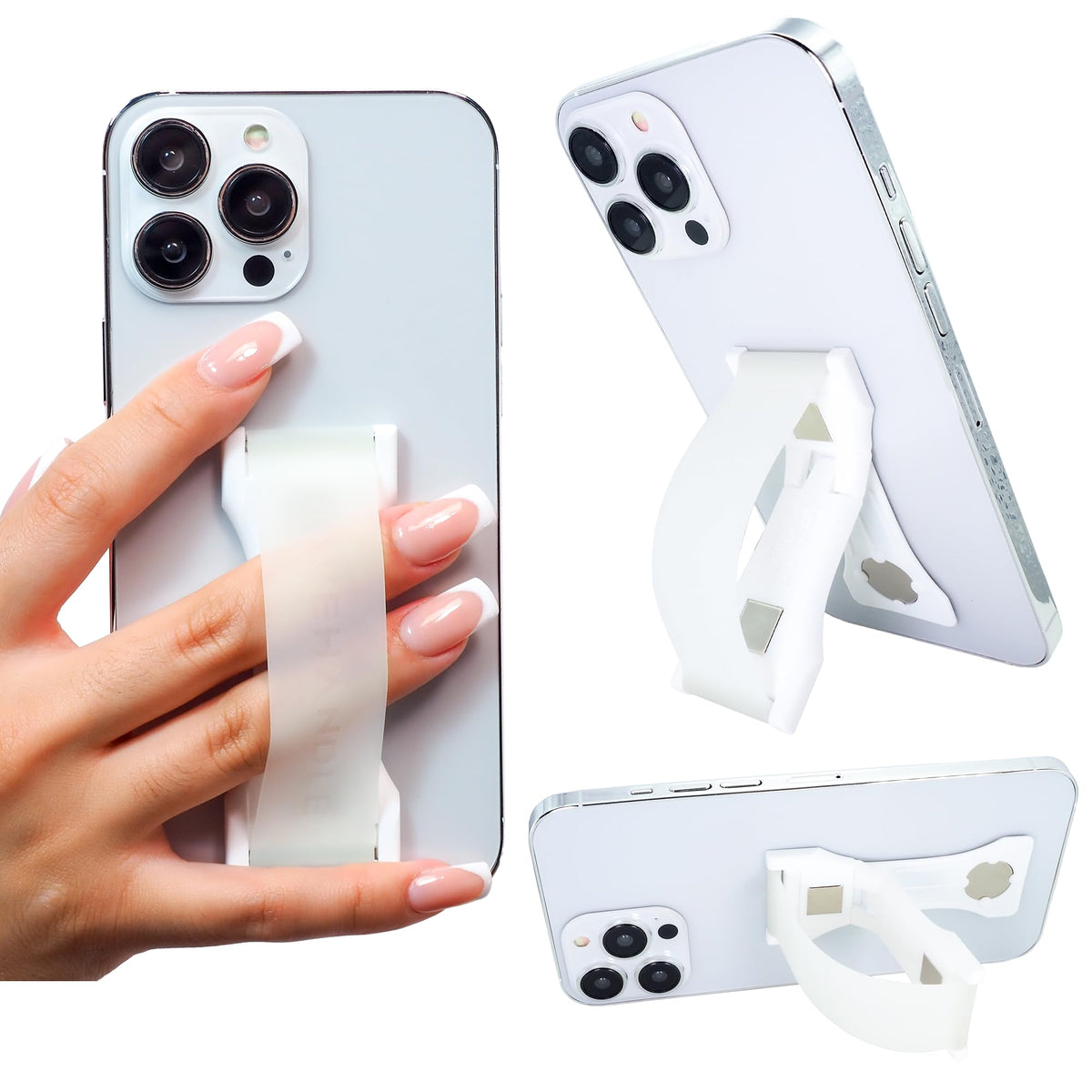 Correa para Teléfono LOVEHANDLE PRO Sili, a Brillante Natural con Soporte Magnético