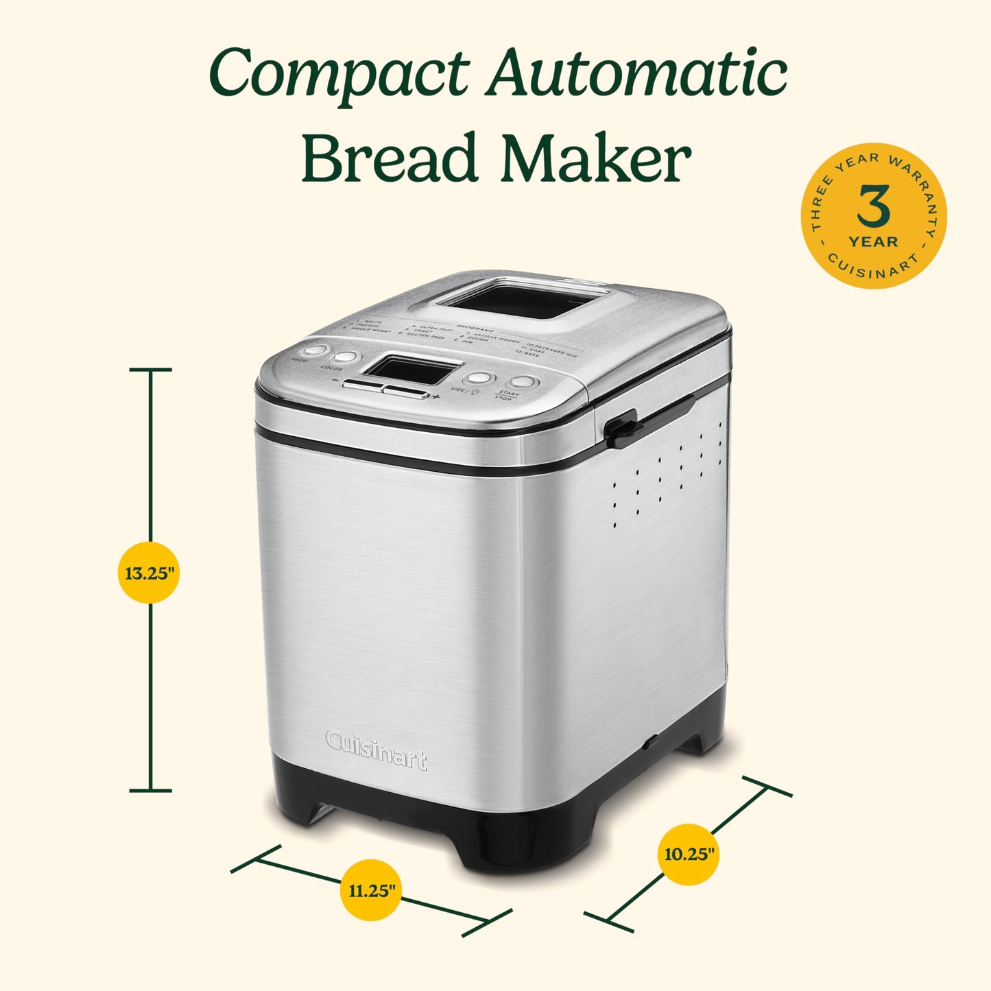 Cuisinart CBK-110WS Maquina de Pan Compacta