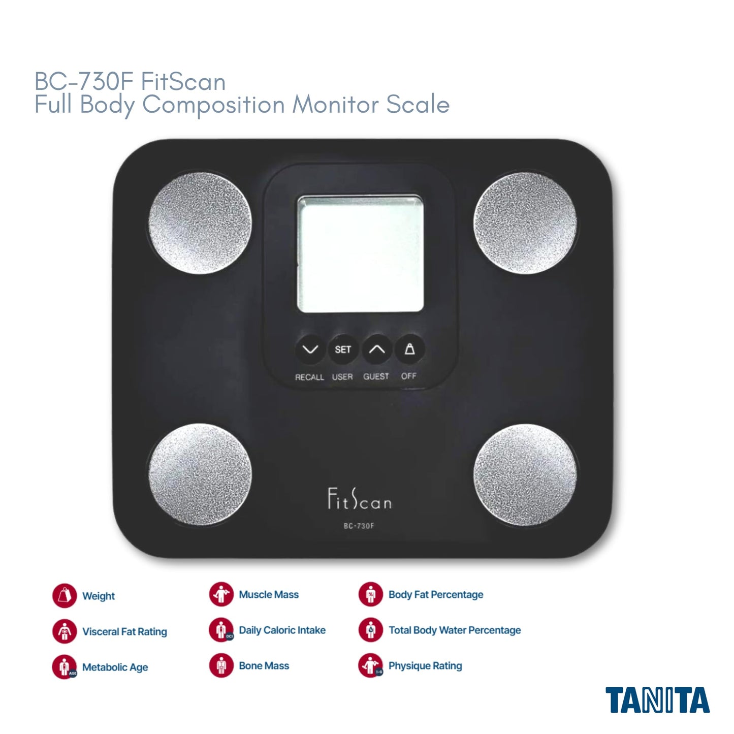 Báscula Digital Tanita BC-730F FitScan Grasa Corporal Inteligente
