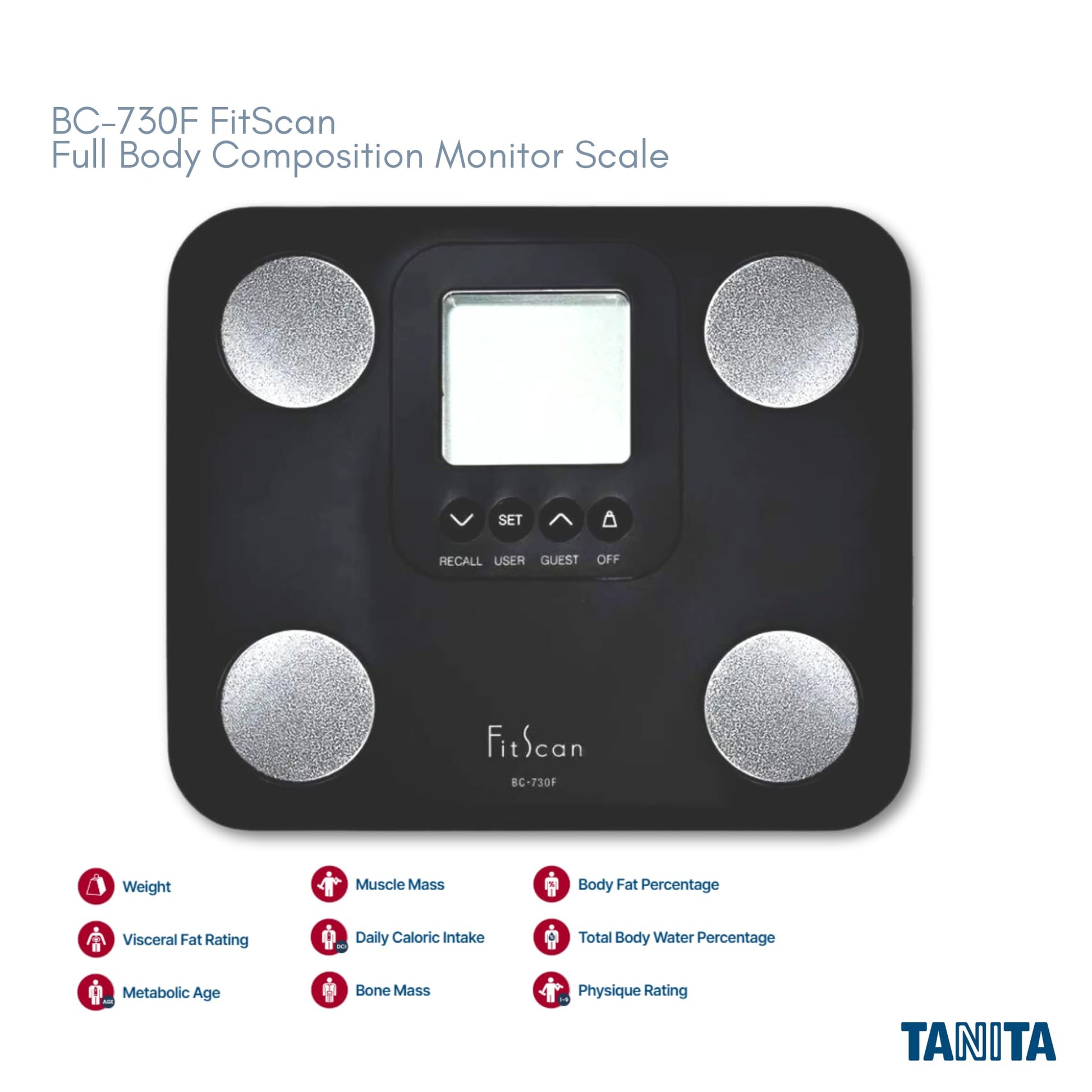 Báscula Digital Tanita BC-730F FitScan Grasa Corporal Inteligente