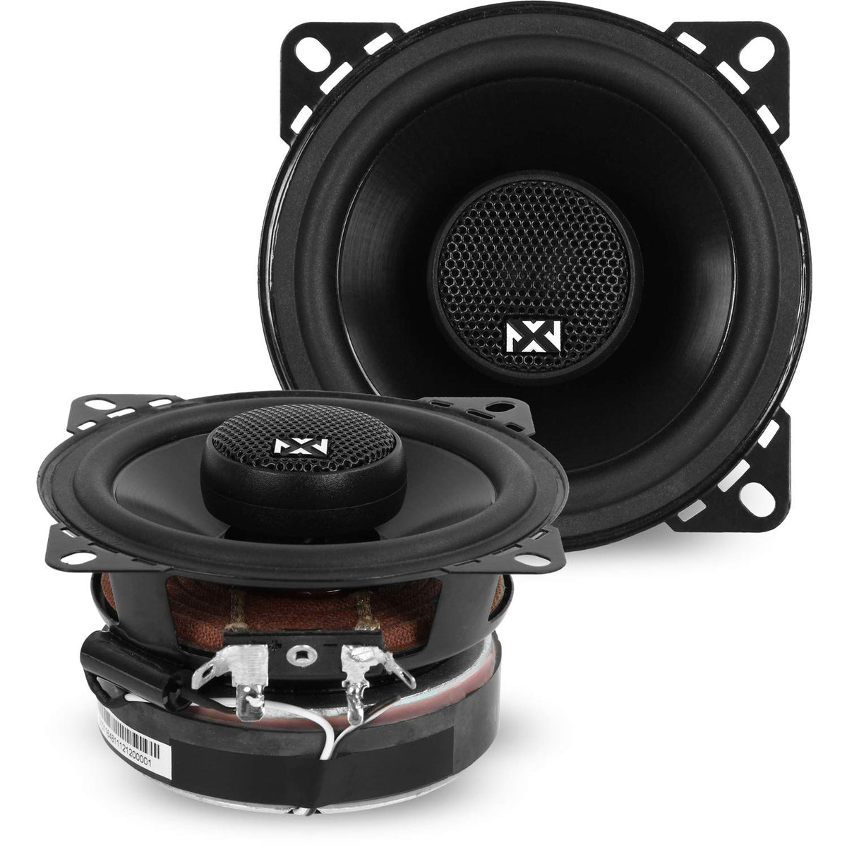 Bocinas Coaxiales para Coche NVX 4 Inch Negro con Tweeters de Domo de Seda