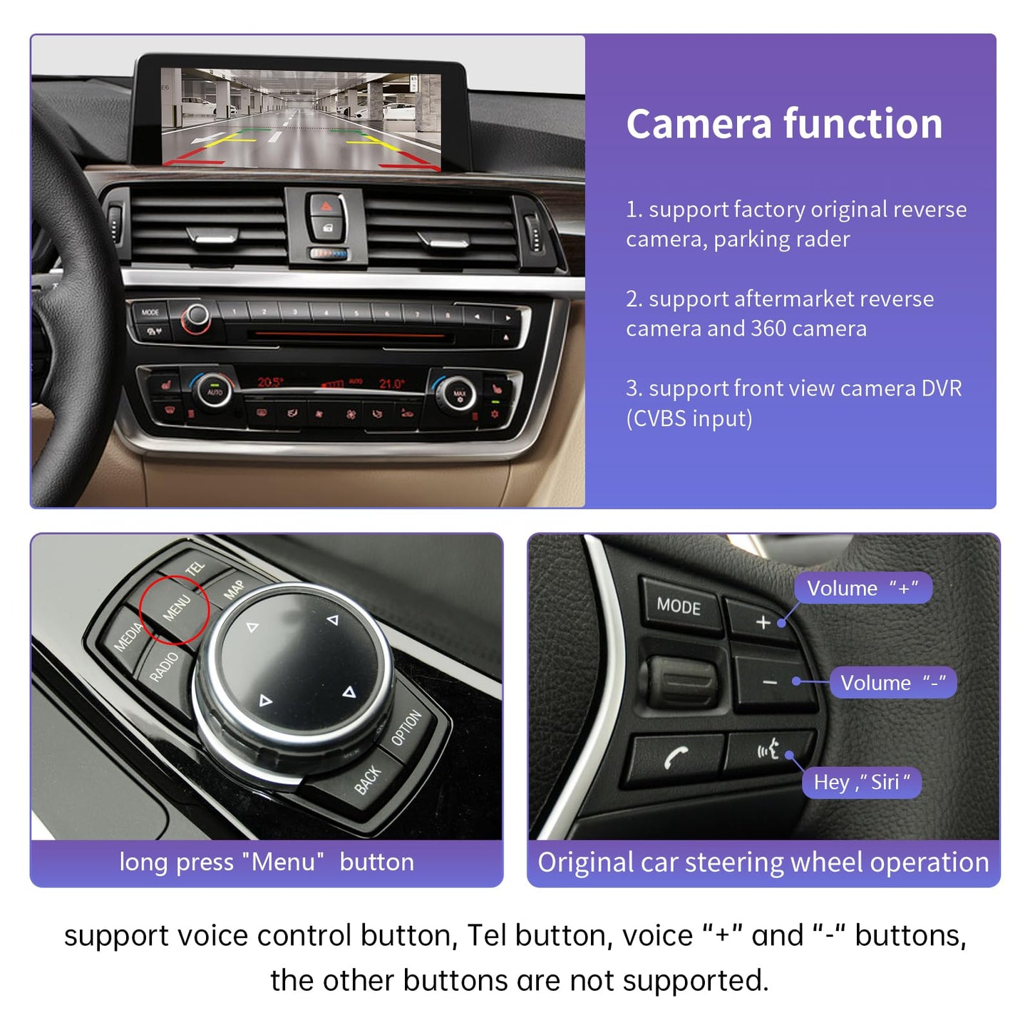 Road Top CarPlay Retrofit Kit para BMW Serie 1/2/3/4 con NBT 2011-2015