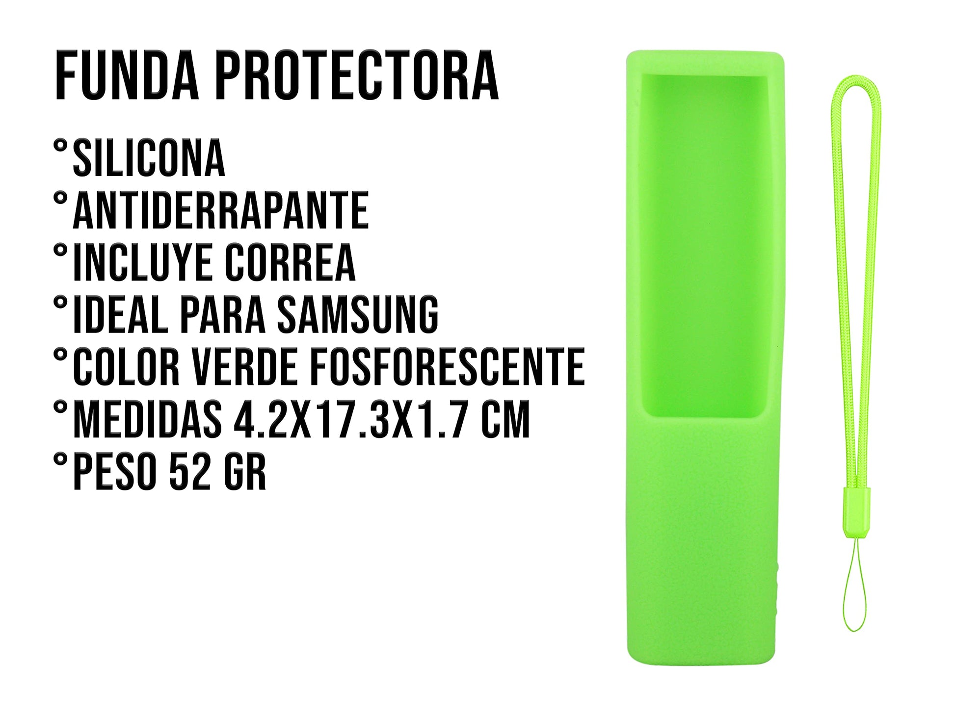 Funda para Control Samsung 4K Smart TV UHD BN59 (Verde)