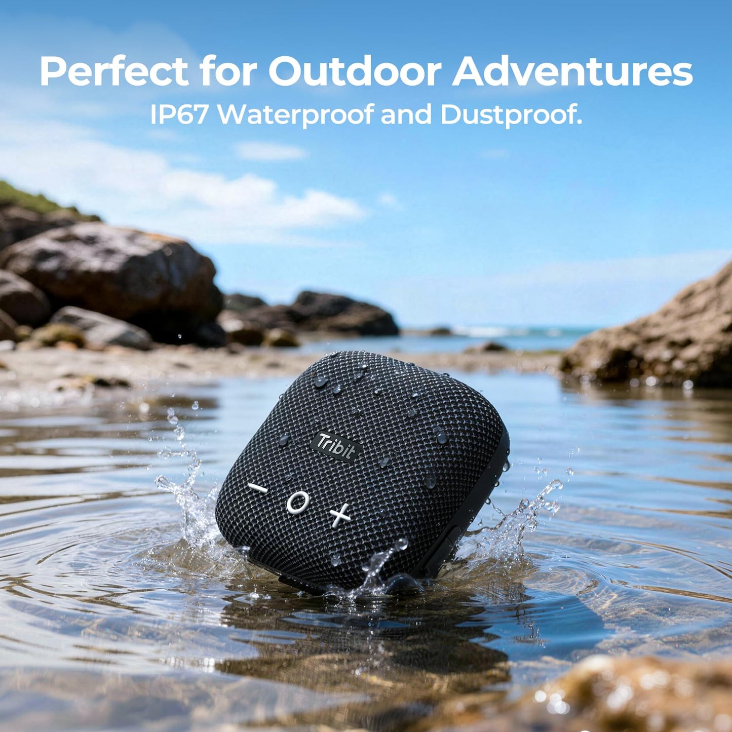 Tribit Altavoz Bluetooth StormBox Micro 2, 10 W, Resistente al Agua IP67