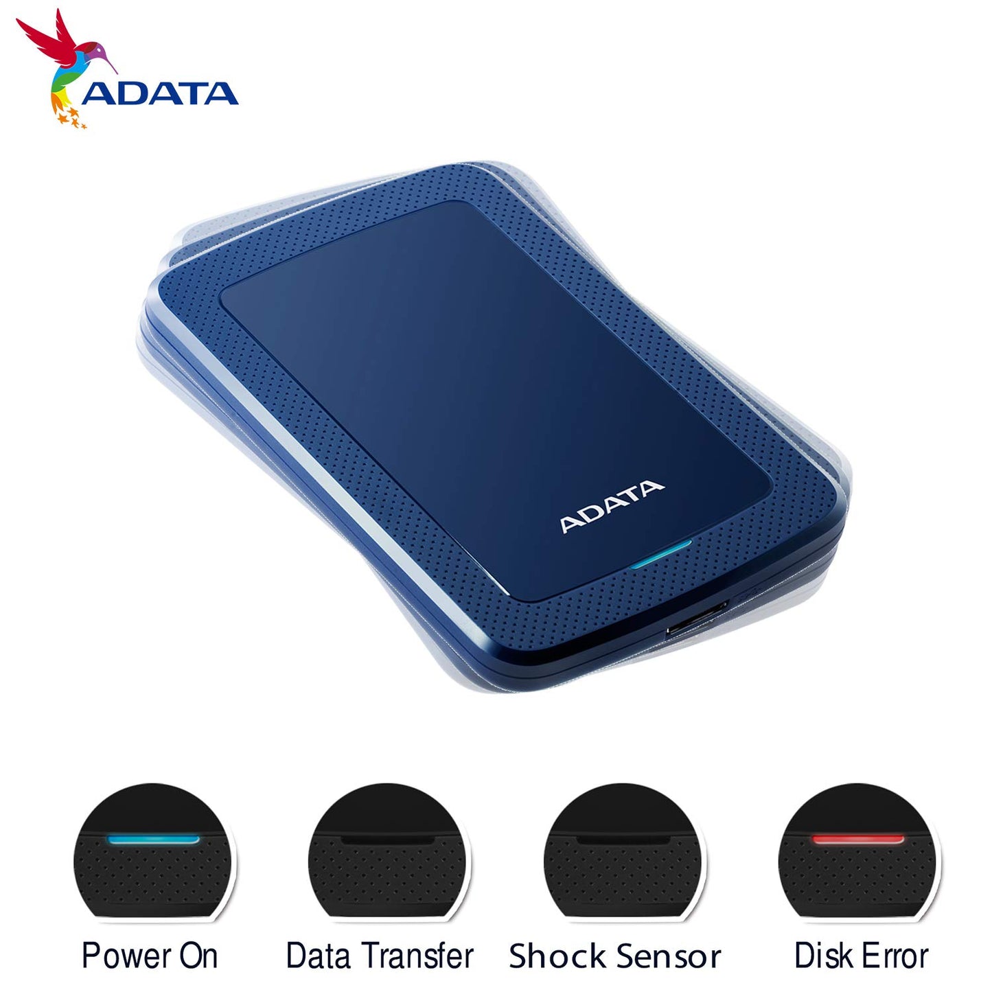 Disco Duro Externo ADATA Azul Ultra Delgado USB 3.1 1 TB