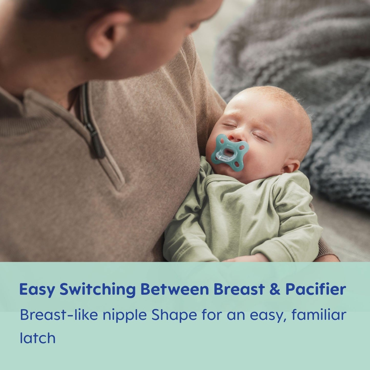 MAM Comfort - Chupetes para bebé, ligeros de silicona completa de una pieza para recién nacidos de 0 a 3 meses, pezón sin BPA, chupete fácil de limpiar, lo mejor para bebés amamantados, con estuche