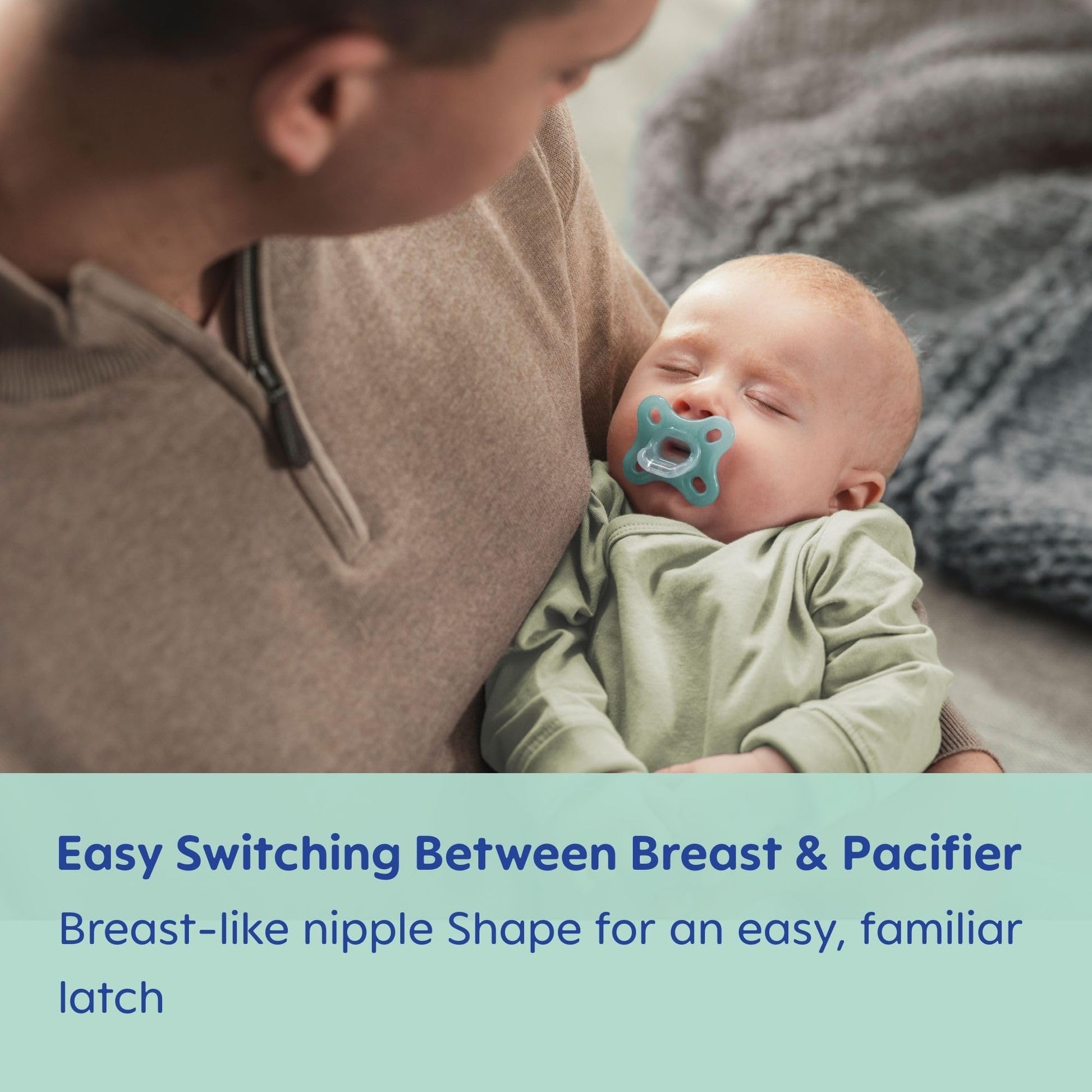 MAM Comfort - Chupetes para bebé, ligeros de silicona completa de una pieza para recién nacidos de 0 a 3 meses, pezón sin BPA, chupete fácil de limpiar, lo mejor para bebés amamantados, con estuche