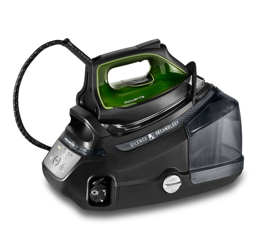Plancha a Vapor Rowenta Silence Steam PRO Negra con Caldera Silenciosa y Tecnología Eco Intelligence