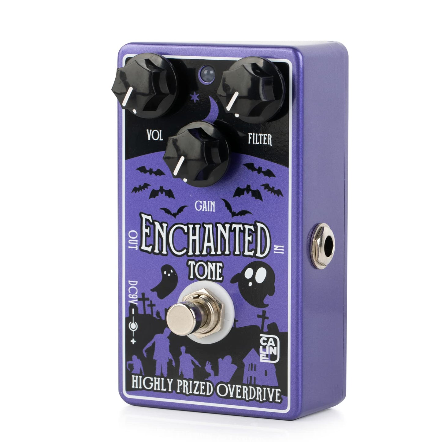 Caline CP-511 Encantado tono Overdrive pedal de efecto guitarra True Bypass carcasa de aleación de aluminio
