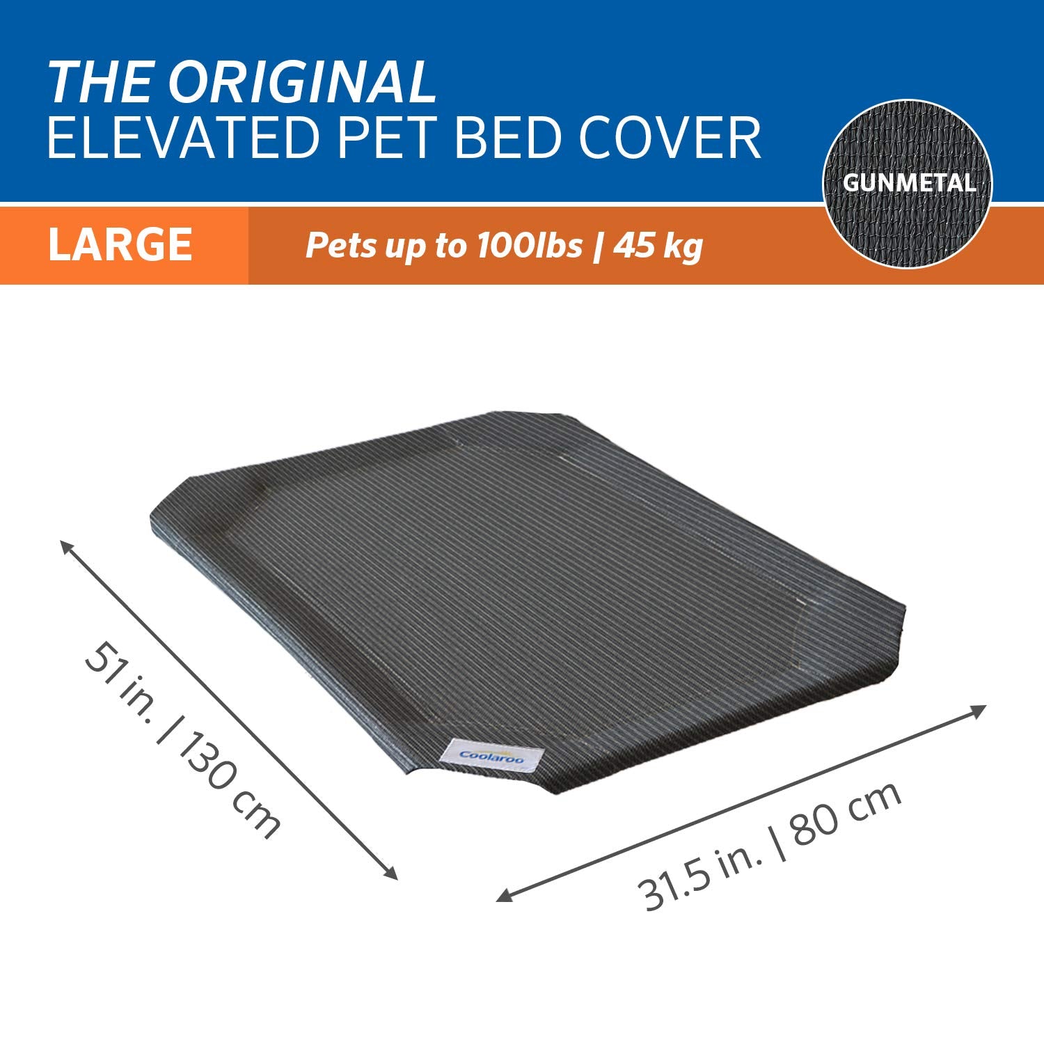Coolaroo The Original Funda de Repuesto para Cama elevada para Mascotas, Color Bronce
