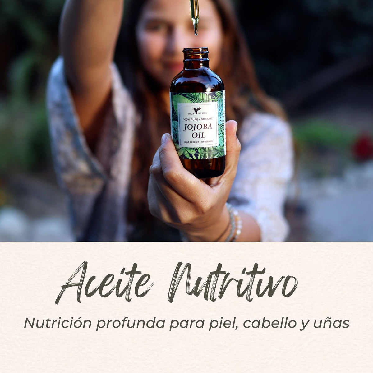 Aceite de Jojoba Puro Orgánico 30 ml – Aceite Natural para Rostro, Cabello, Piel y Uñas – Hidratante Facial y Corporal – Rico en Vitamina E – Antiedad – Unisex