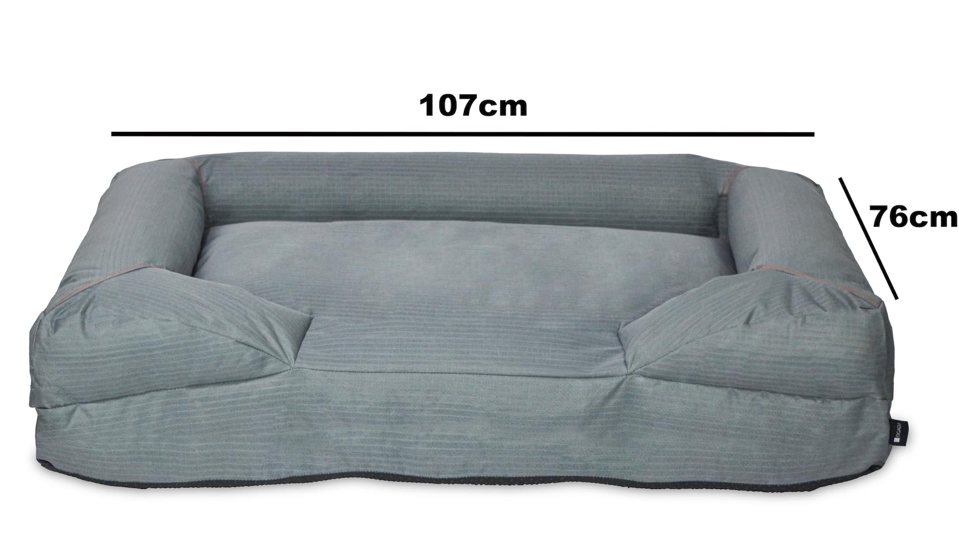 Cama Fresca para Perro grande para exterior, jardín o terraza. Cama para mascota refrescante, resistente, transpirable, impermeable. Funda extraíble con base antiderrapante. (GRIS, EXTRA GRANDE)