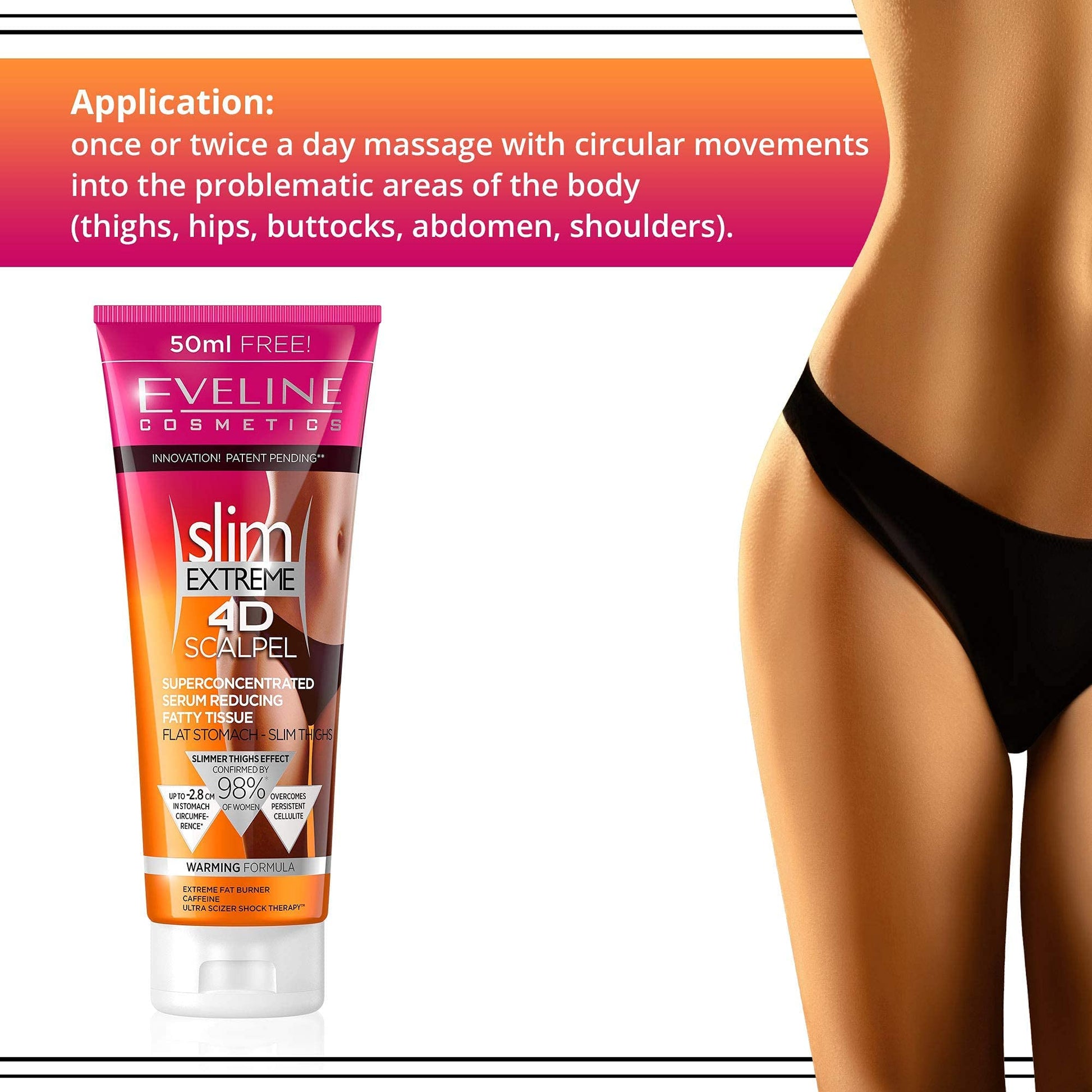 Eveline Cosmetics Slim Extreme 4D SCALPEL Super-concentrated Serum Reducing Fatty Tissue