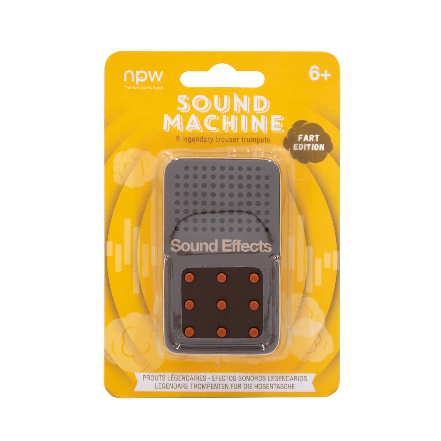 Máquina de Sonido NPW Portátil Negro con 9 Efectos de Pedos para Niños y Adultos