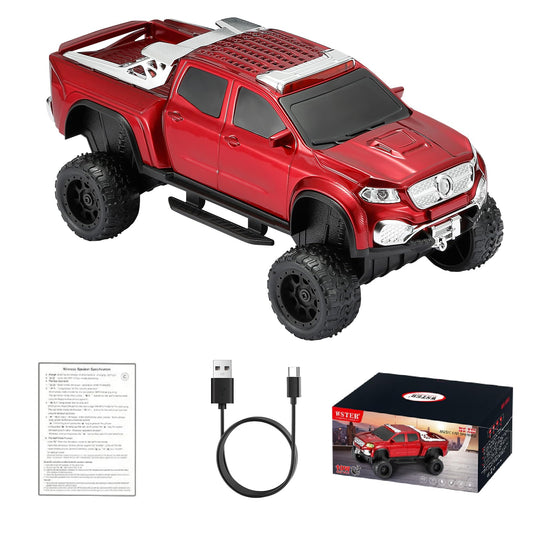 WSTER WS-X65 - Altavoz Bluetooth para camioneta todoterreno, color rojo