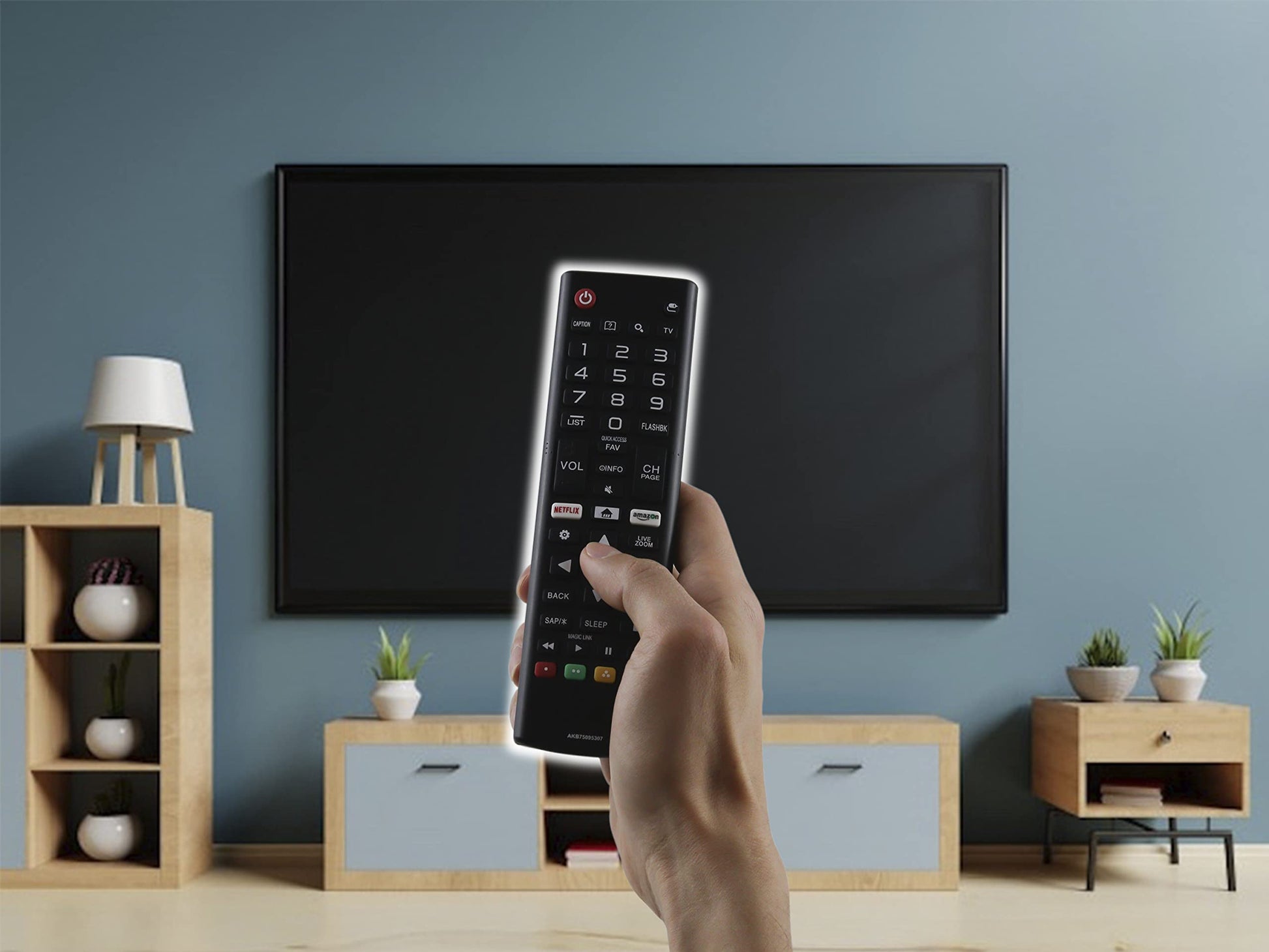 CONTROL EXPERT - Control Remoto Compatible con LG AKB75095315 AKB75095307 Reemplazo Universal Smart TV Netflix Amazon Magic Link LCD TV 43UJ6500 43UJ6560 49UJ6500 49UJ6560 55UJ6520 55UJ6540