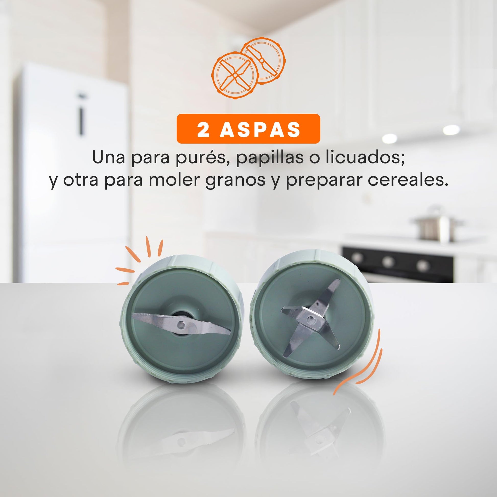 Hukën x MasterChef | Set de Licuadora Nutri-Baby | 2 Aspas para Papillas y Cereales | Vasos de 450 ml y 170 ml | 6 Contenedores con Fecha | Bandeja para Congelar
