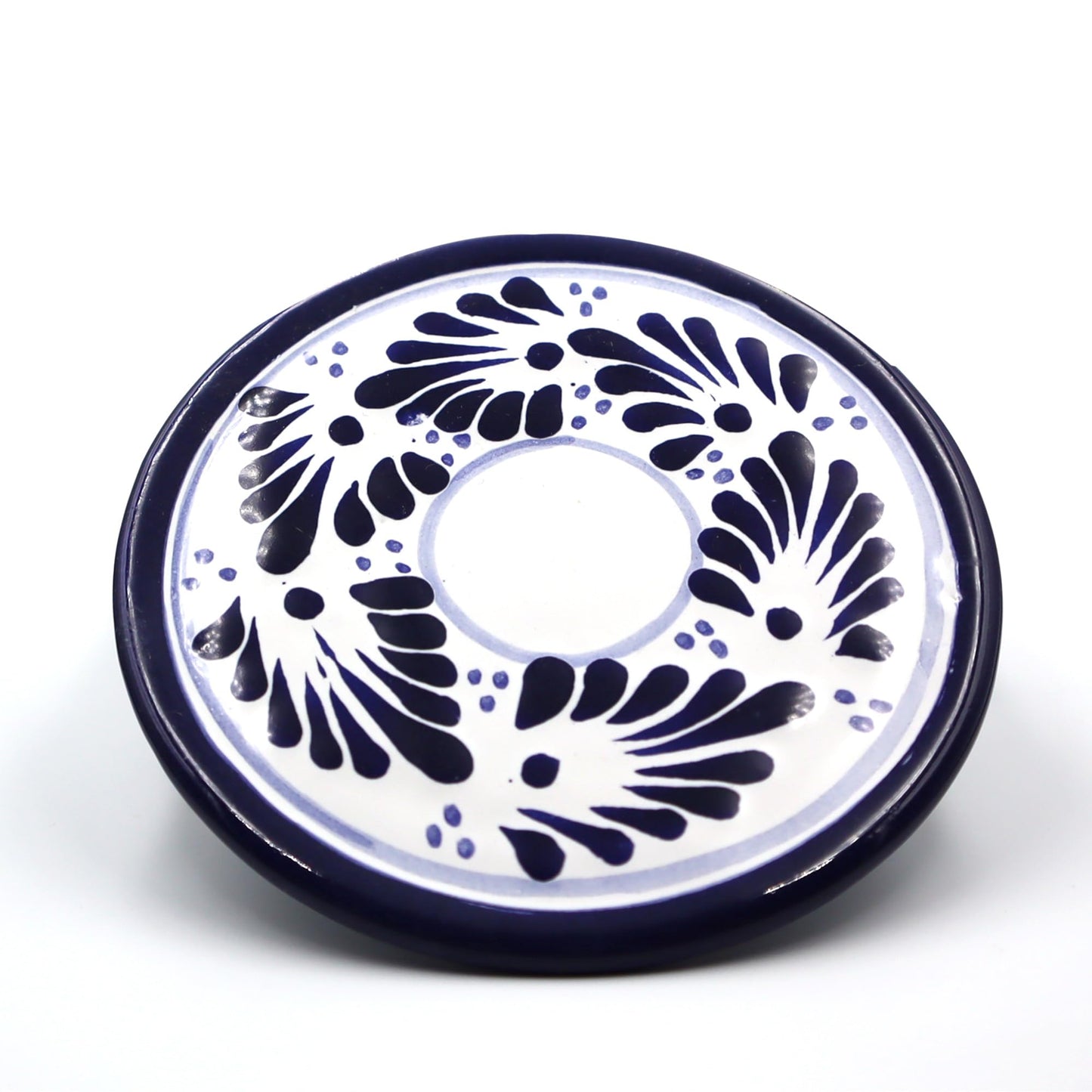 Juego de Tazas de Café Expresso Nubexpo Talavera Poblana Artesanía Mexicana 2 Piezas