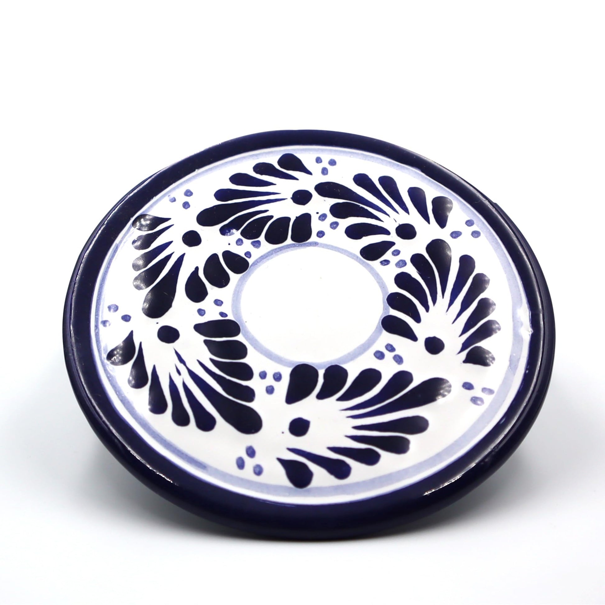 Juego de Tazas de Café Expresso Nubexpo Talavera Poblana Artesanía Mexicana 2 Piezas