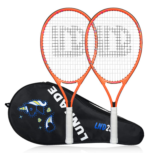 LUNNADE - Raqueta de tenis para niños pequeños, 19/21/23/25 pulgadas con cubierta, adecuada para niños y niñas principiantes de 3 a 12 años