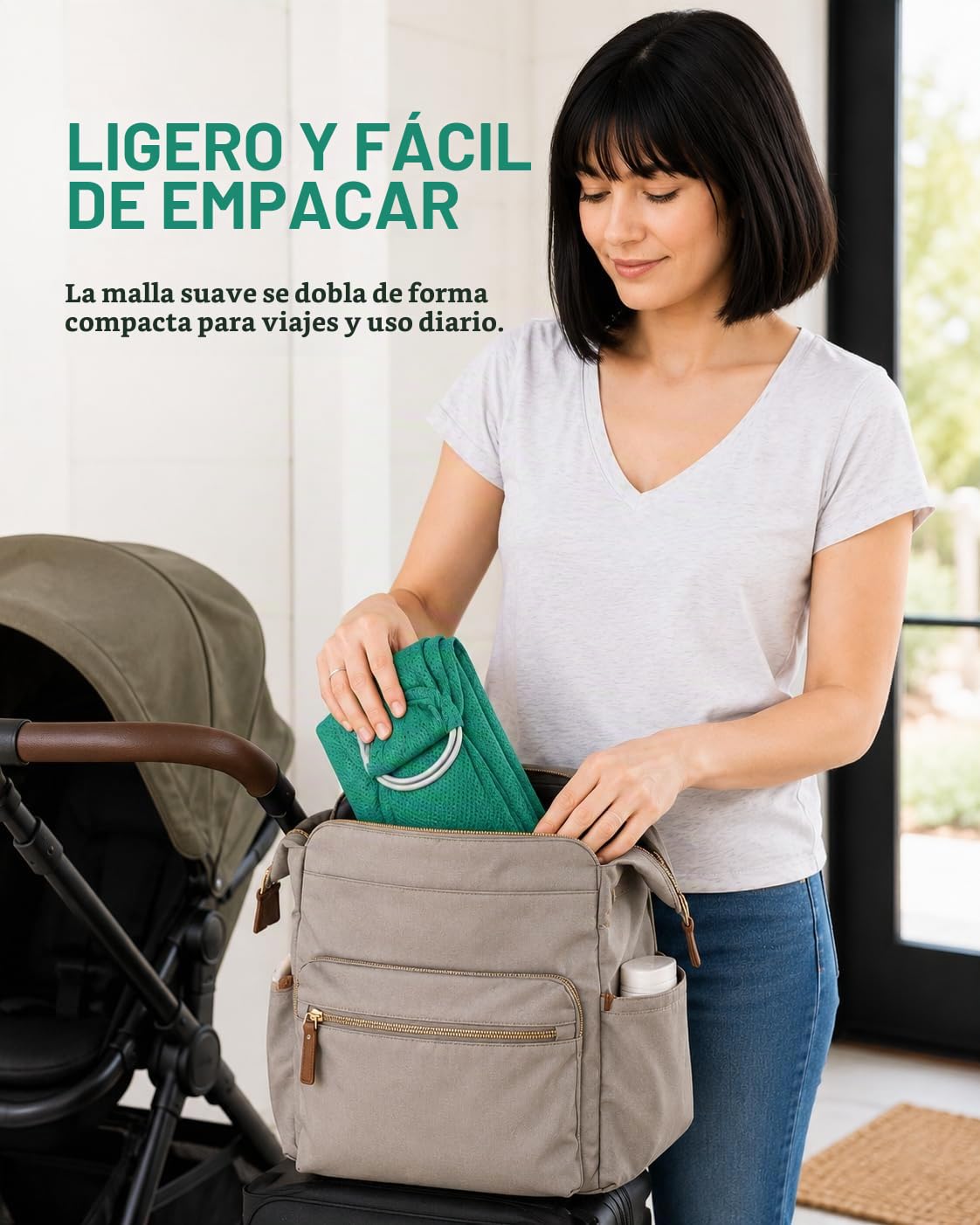 Vlokup - Portabebés de anillo de agua para bebé, malla ligera y transpirable para bebés, recién nacidos, niños y niños pequeños, perfecto para verano, natación, piscina, playa, ideal para papá