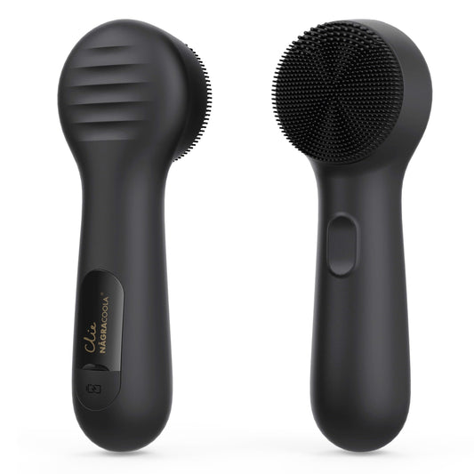 Cepillo de Limpieza Facial NågraCoola Negro Recargable Impermeable para Mujer y Hombre